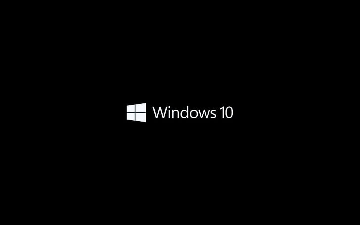 logo, Windows 10, Microsoft Windows, minimalism, operating systems HD wallpaper