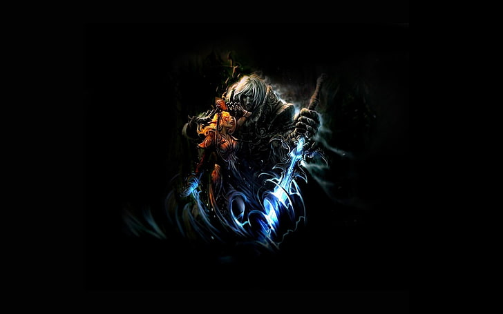 man holding sword digital wallpaper, World of Warcraft, Arthas, HD wallpaper