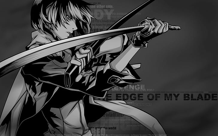 sword, anime girls, Dogs: Bullets and Carnage, Fuyumine Naoto, HD wallpaper