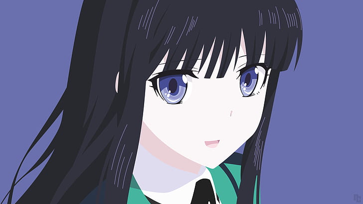 Anime anime girls Shiba Miyuki long hair blue eyes Mahouka Koukou no  Rettousei HD phone wallpaper  Peakpx