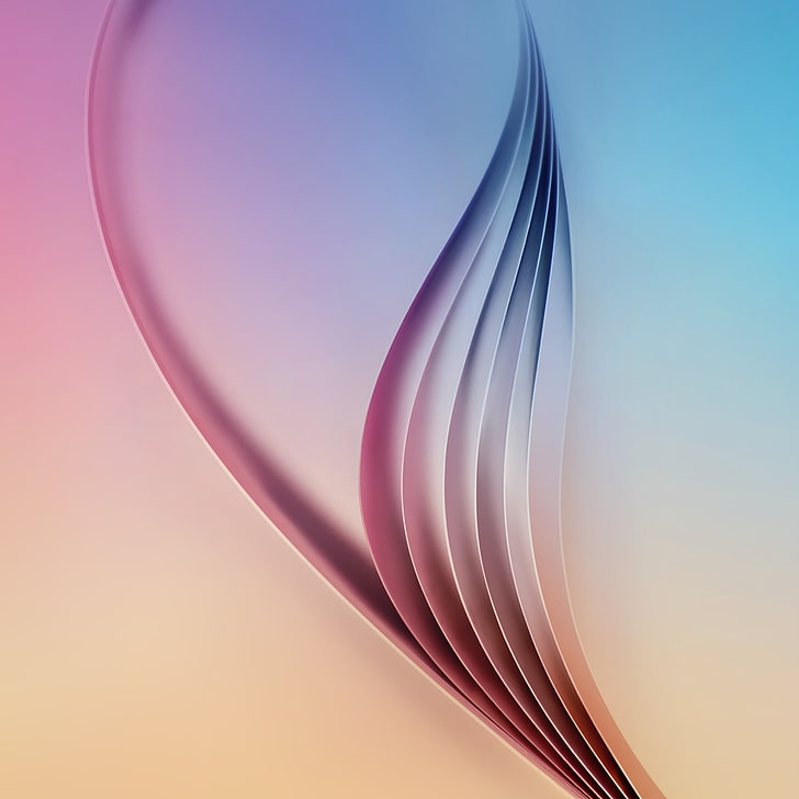 teal and pink digital wallpaper, Samsung, abstract, gradient