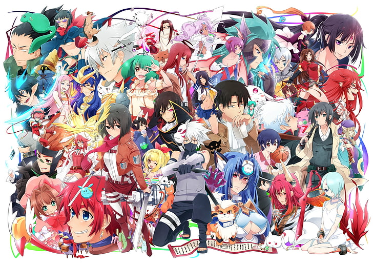 Anime characters wallpaper, Kakashi, Rin, and Lelouch artwork, HD wallpaper