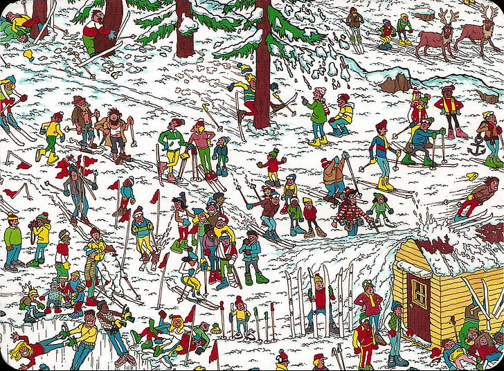 Game, Where's Waldo?, Colorful, Colors, HD wallpaper