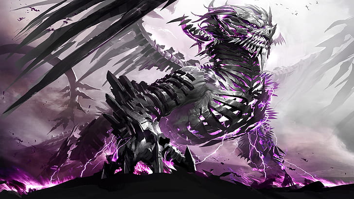 dragons fantasy art artwork guild wars 2 3d shatterer 1920x1080  Video Games Guild Wars HD Art