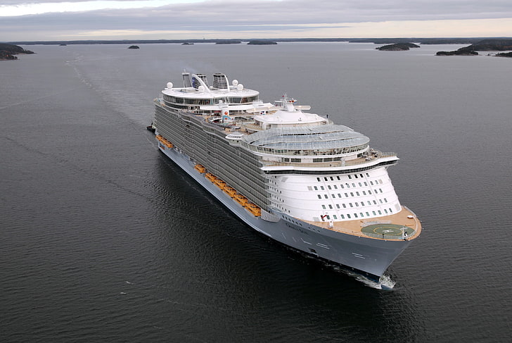 cruise ship, vehicle, nautical vessel, water, transportation, HD wallpaper