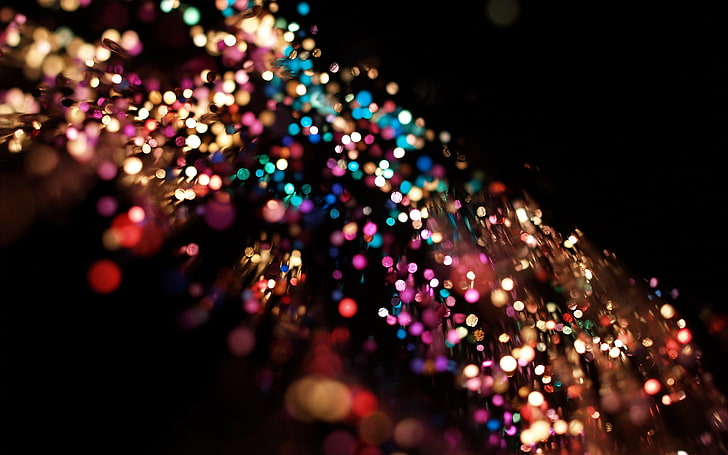 bokey photography of lights, bokeh, colorful, blurred, depth of field