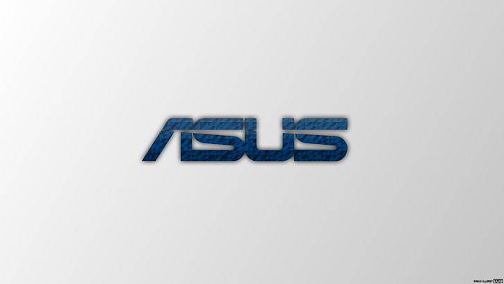 ASUS logo, typography, simple background, text, western script, HD wallpaper