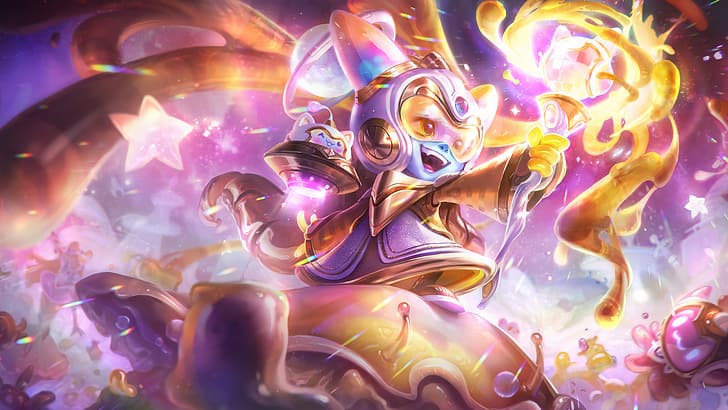 Space Groove, sup, Support (League Of Legends), 4K, Yordle, HD wallpaper