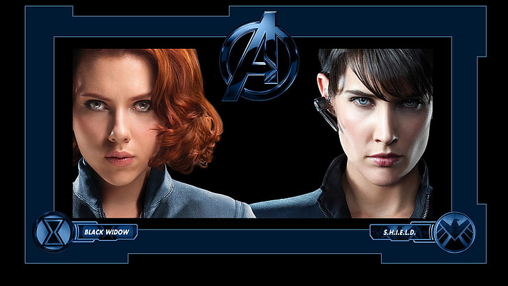 Avengers Black Widow and Shield, movies, Maria Hill, Scarlett Johansson, HD wallpaper
