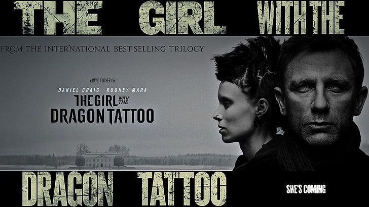 The Girl with the Dragon Tattoo, Rooney Mara, David Fincher, HD wallpaper