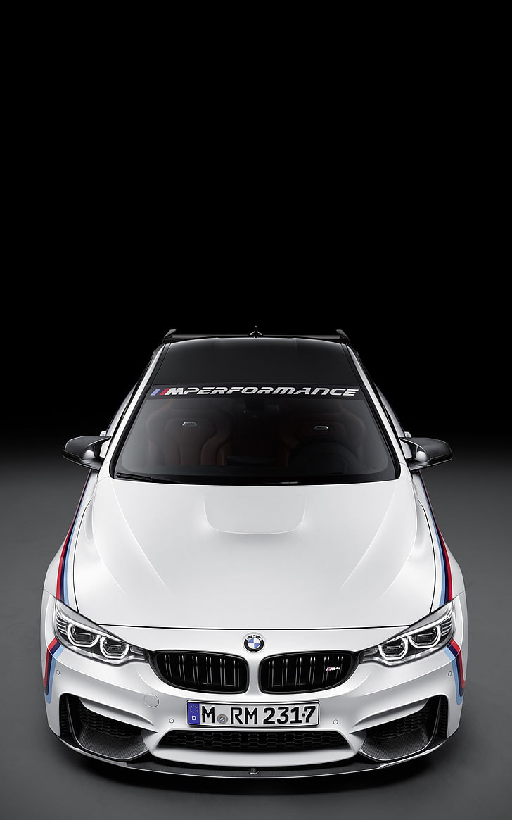 white Mercedes-Benz car, BMW M4, simple background, vehicle, portrait display