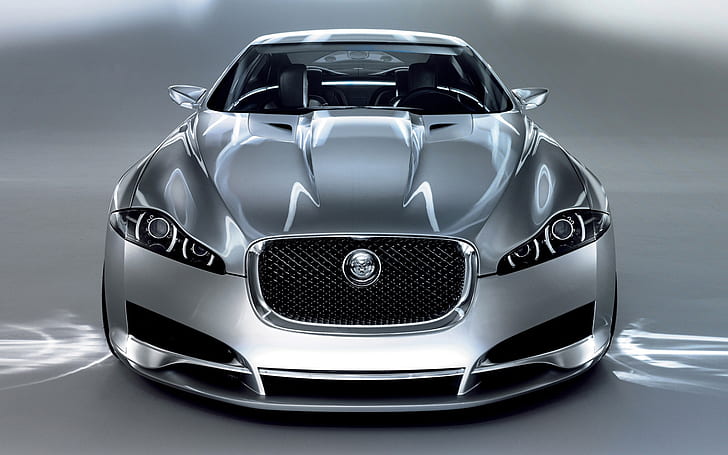 Jaguar C XF Concept, silver jaguar xj