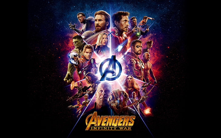 Avengers Infinity War wallpaper, fiction, logo, Scarlett Johansson, HD wallpaper