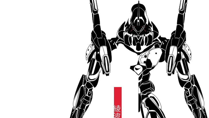 black robot illustration, Neon Genesis Evangelion, EVA Unit 01