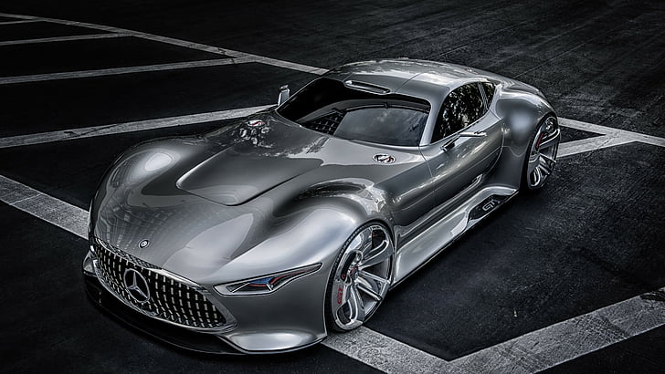 Mercedes-Benz AMG Vision, supercar, Gran Turismo, concept, 2015 car, HD wallpaper