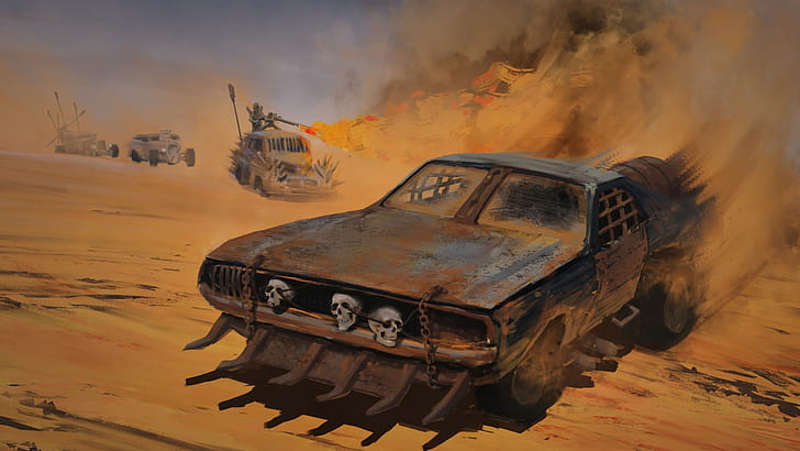 Movie, Mad Max, Car, Flamethrower, Post Apocalyptic, Vehicle