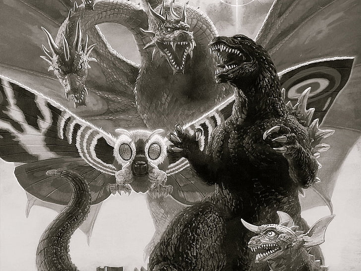 Godzilla, Godzilla vs. King Ghidorah, HD wallpaper
