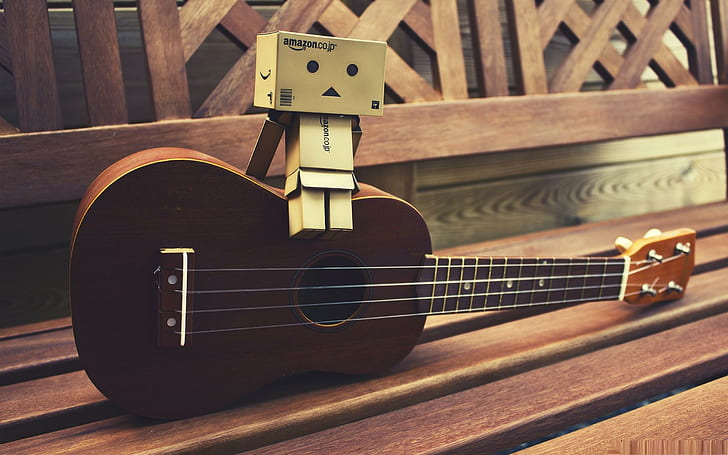 HD wallpaper: Danbo Found A Guitar, music, cute, 3d and abstract | Wallpaper  Flare