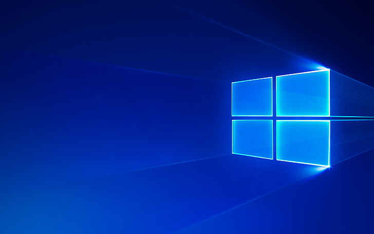 windows 10, stock photo, Technology, blue, abstract, futuristic HD wallpaper