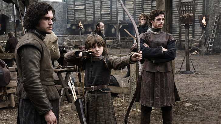 Game of Thrones, Richard Madden, Kit Harington, Isaac Hempstead Wright, HD wallpaper