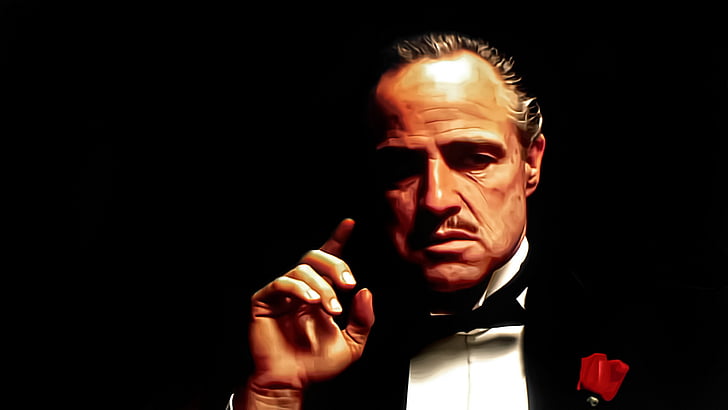 Hd Wallpaper Brando Corleone Face Godfather Mafia Males Marlon Men Wallpaper Flare