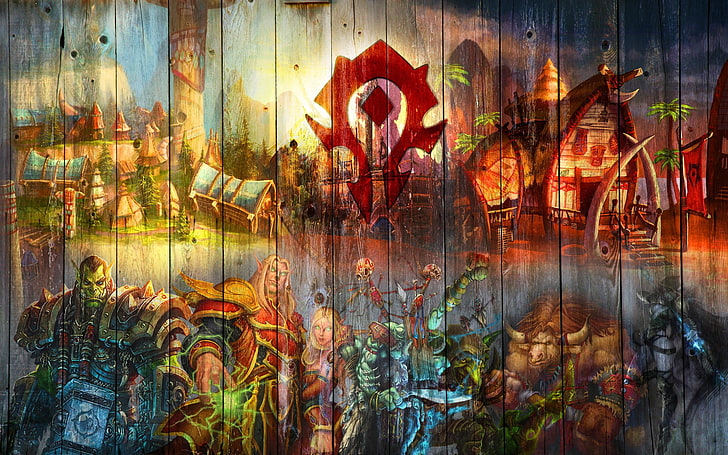 DOTA wallpaper, World of Warcraft, video games, multi Colored, HD wallpaper