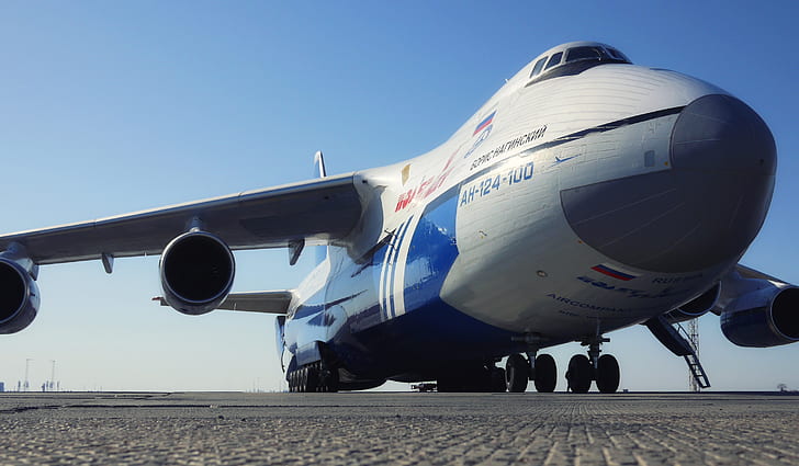 The plane, Wings, Russia, Engines, Soviet, An-124, Ruslan, Antonov, HD wallpaper