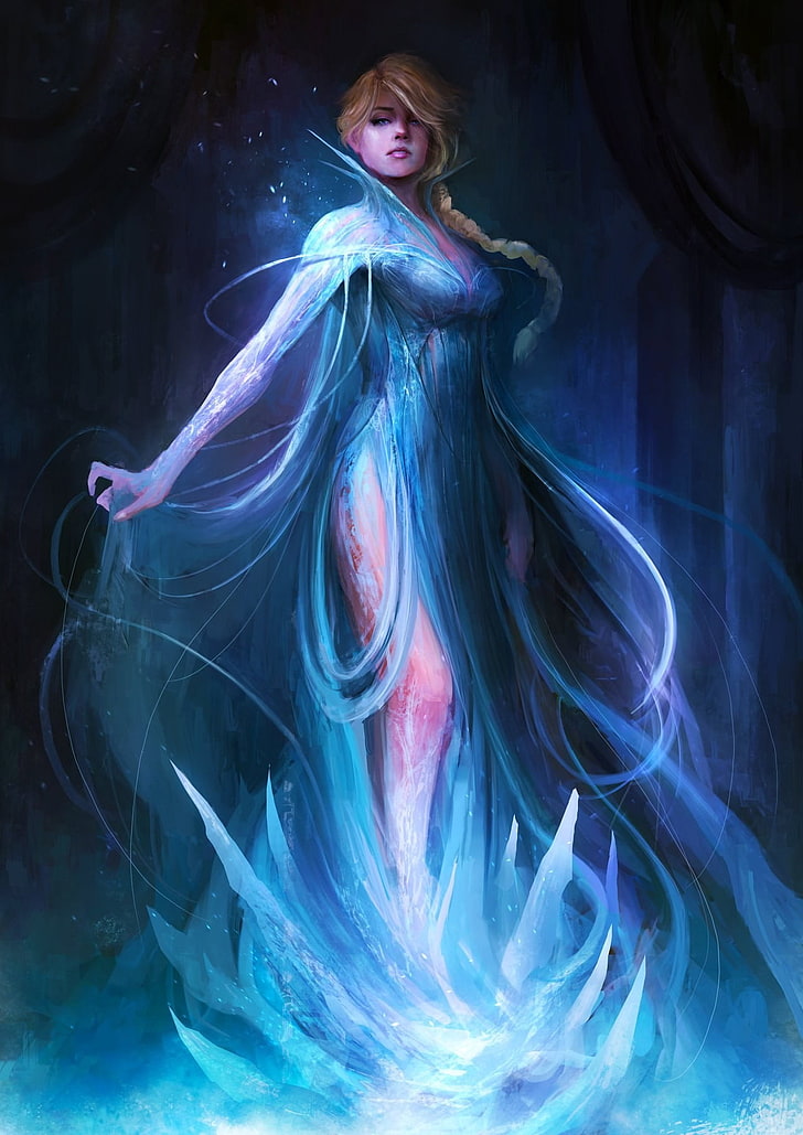Frozen (movie), Princess Elsa, one person, beauty, fashion, HD wallpaper