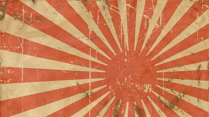 simple, japanese flag, HD wallpaper