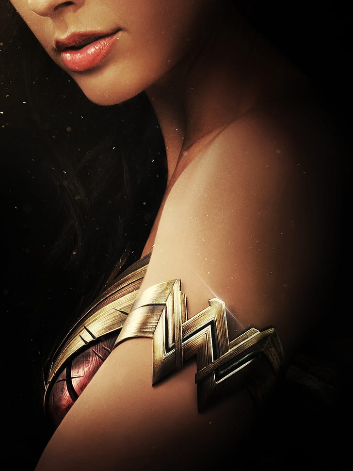 Wonder Woman, DC Comics, Diana, Gal Gadot, juicy lips, HD wallpaper