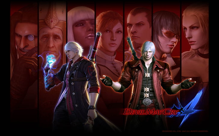 Devil May Cry, nero, Dante, Devil May Cry 4, anime, group of people
