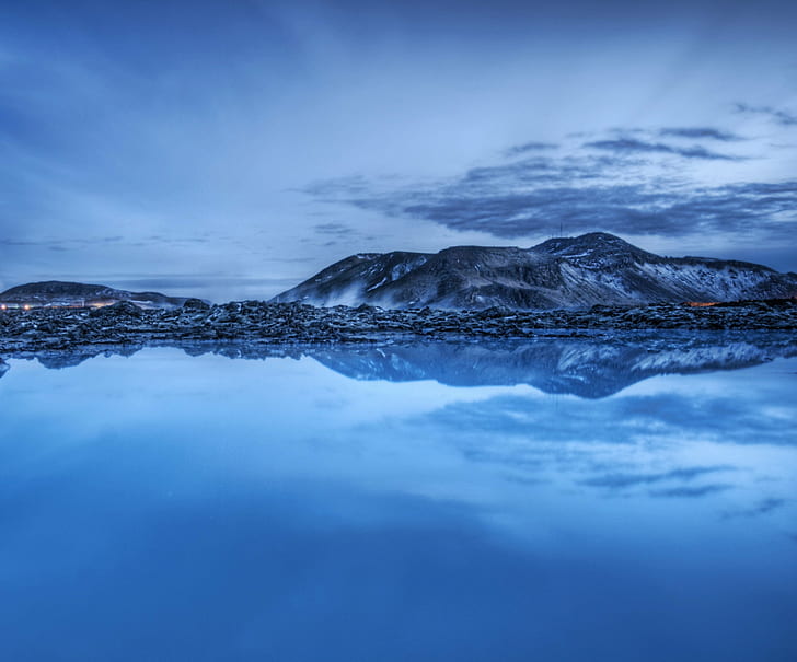 landscape photography of island near body of water, Milky, Blue Lagoon, HD wallpaper
