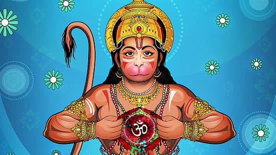 HD wallpaper: Hindu Gods, Lord Hanuman, Jai Shree Ram, India | Wallpaper  Flare