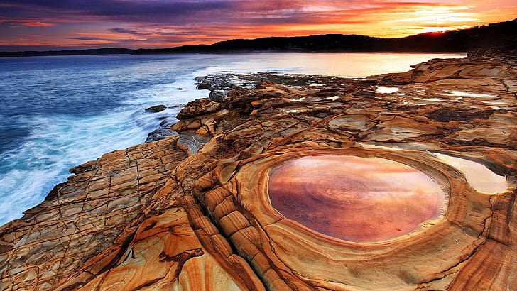 Putty Beach, New South Wales, Australia, HD wallpaper