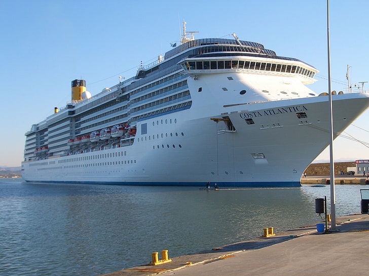 cruise ship, vehicle, nautical vessel, water, transportation, HD wallpaper