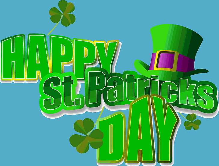 Holiday, St. Patrick's Day, Clover, Hat, green color, multi colored, HD wallpaper