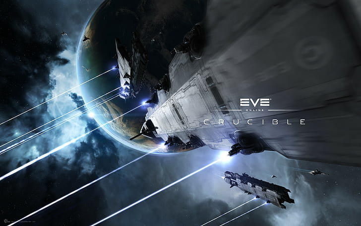 EVE Online, space, spaceship, Caldari, HD wallpaper