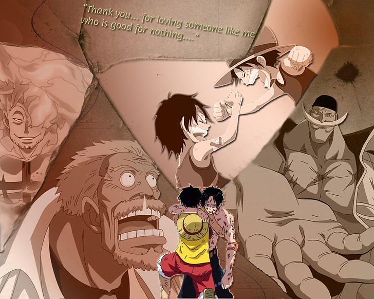 One Piece digital wallpaper, Anime, Edward Newgate, Marco (One Piece)