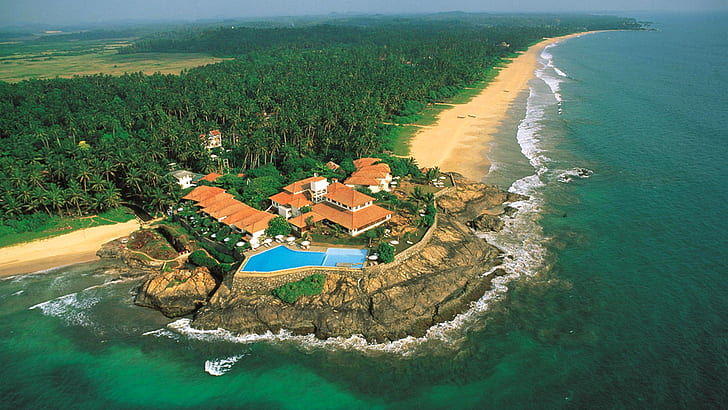 Saman Villas Resort Exotic Sand Beaches Sri Lanka Photo Wallpaper Hd 1920×1080