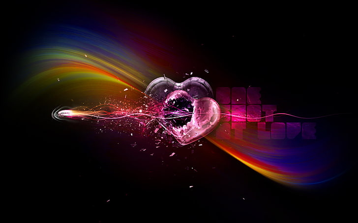 Broken Glass Heart Hd Wallpaper Background, Broken Heart, Flash  Photography, Mesh Background Image And Wallpaper for Free Download
