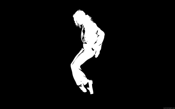 Michael Jackson white silhouette, michael jackson graphics, celebrity