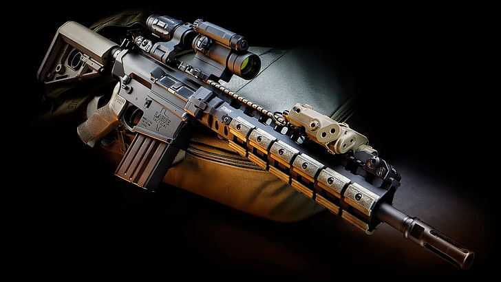 weapons, optics, rifle, Tactical, 7.62, LaRue, PredatOBR, HD wallpaper