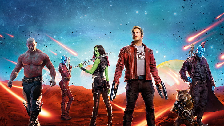 Star-Lord, Groot, 4K, Guardians of the Galaxy Vol 2, Nebula, HD wallpaper