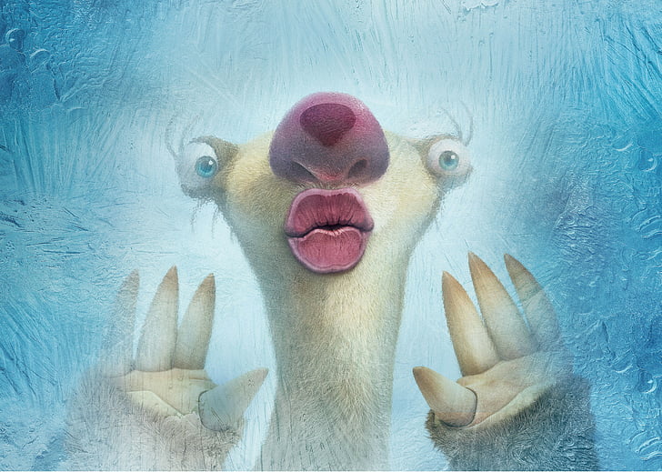 HD wallpaper: Ice Age sloth with pink lips illustration, Sid, Ice Age  Collision Course | Wallpaper Flare