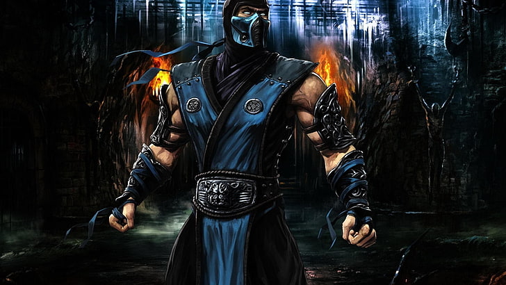 Mortal Kombat Subzero wallpaper, horror, spooky, futuristic, dark