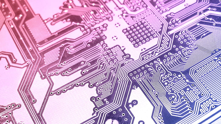 circuit board digital wallpaper, technology, CPU, PCB, circuitry