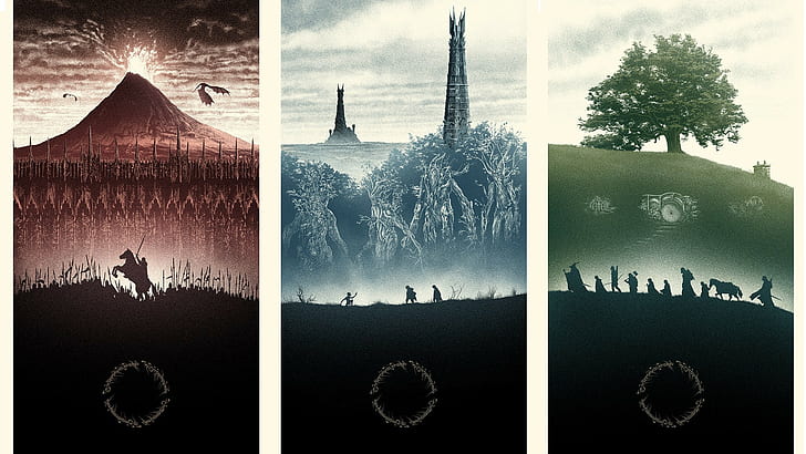 the lord of the rings the shire bag end isengard mordor