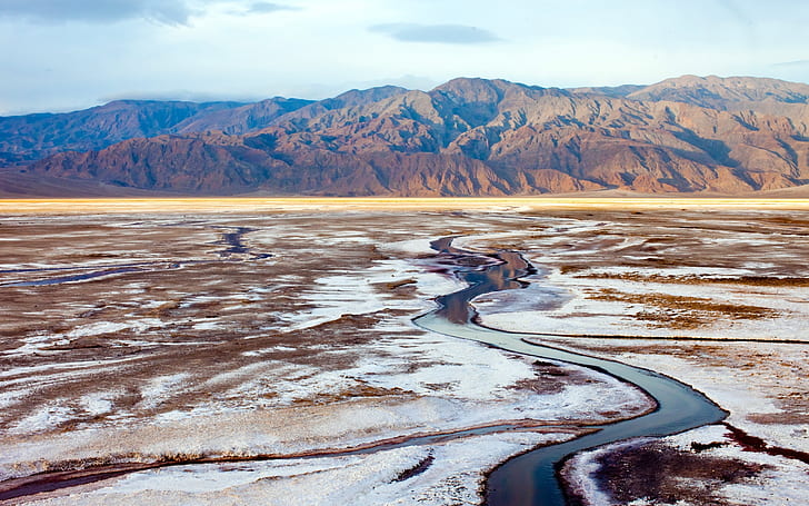 Death Valley, National Park, California, USA, mountains, salt lake