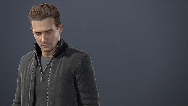 man wearing zip-up jacket illustration, Uncharted 4: A Thief's End