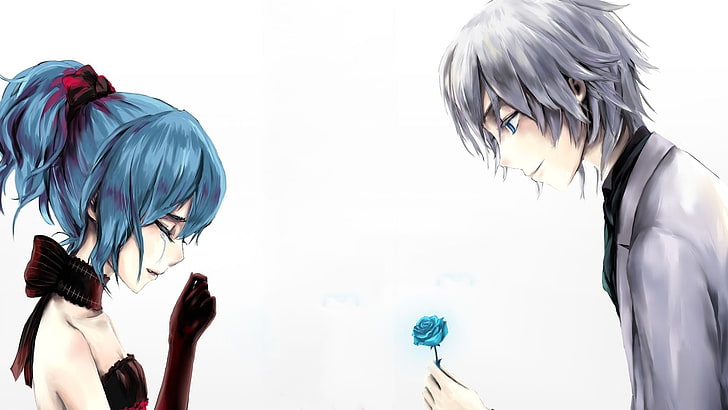 HD wallpaper: anime, boy, couple, giving, love | Wallpaper Flare